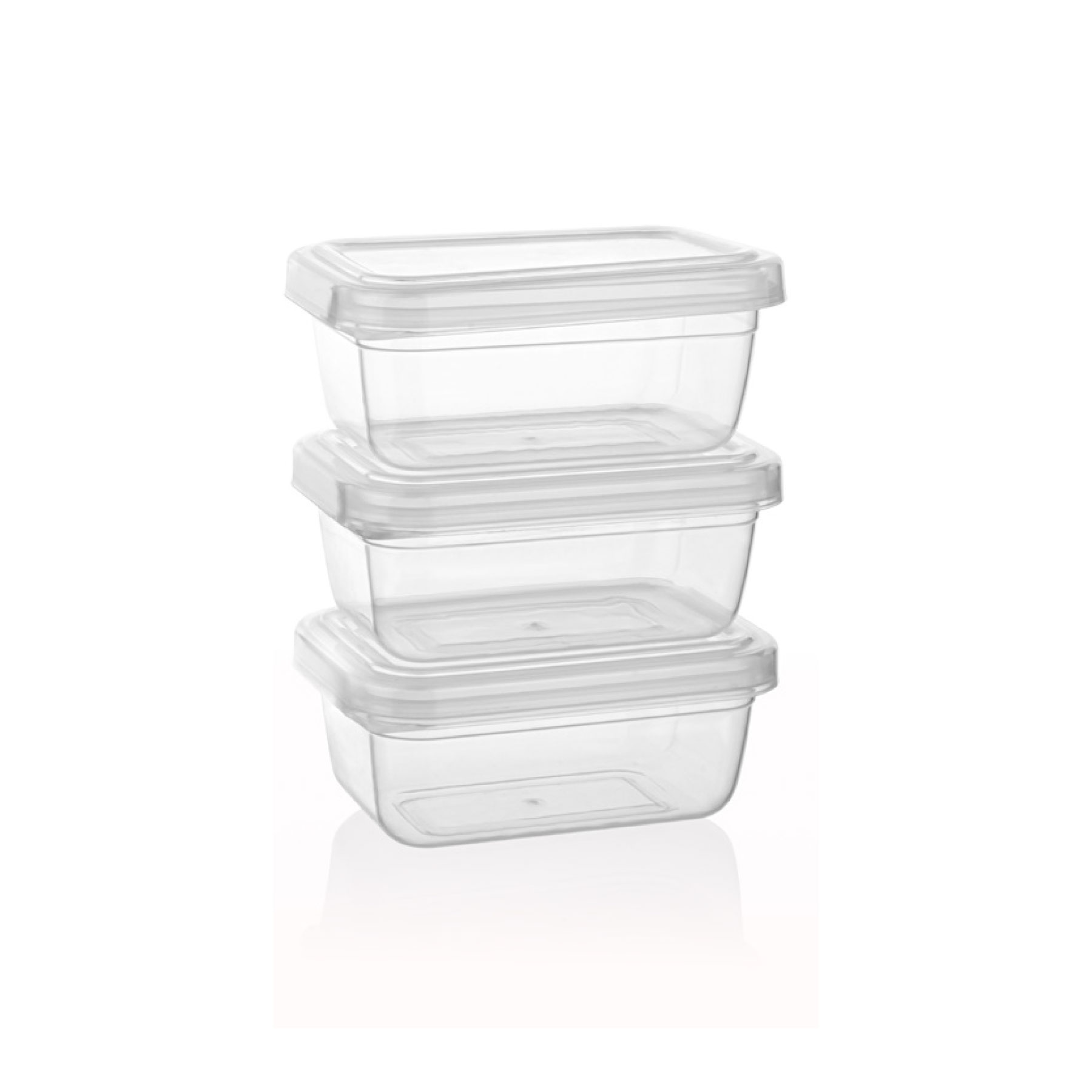 QS105 400 Ml Qua Clear Dikdörtgen Set (3*400)
