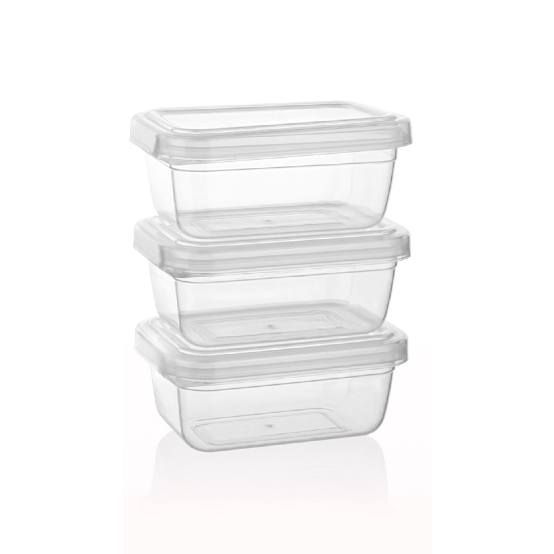 QS106 800 Ml Qua Clear Dikdörtgen Set (3*800)