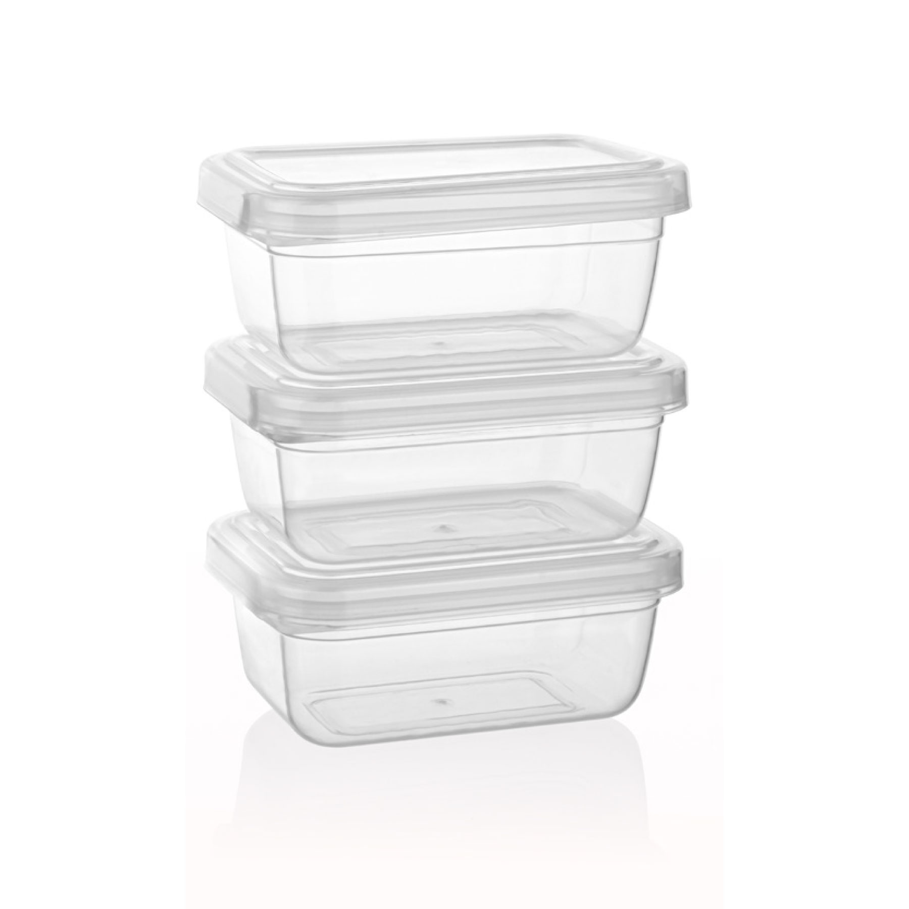 QS107 1400 Ml Qua Clear Dikdörtgen Set (3*1400)