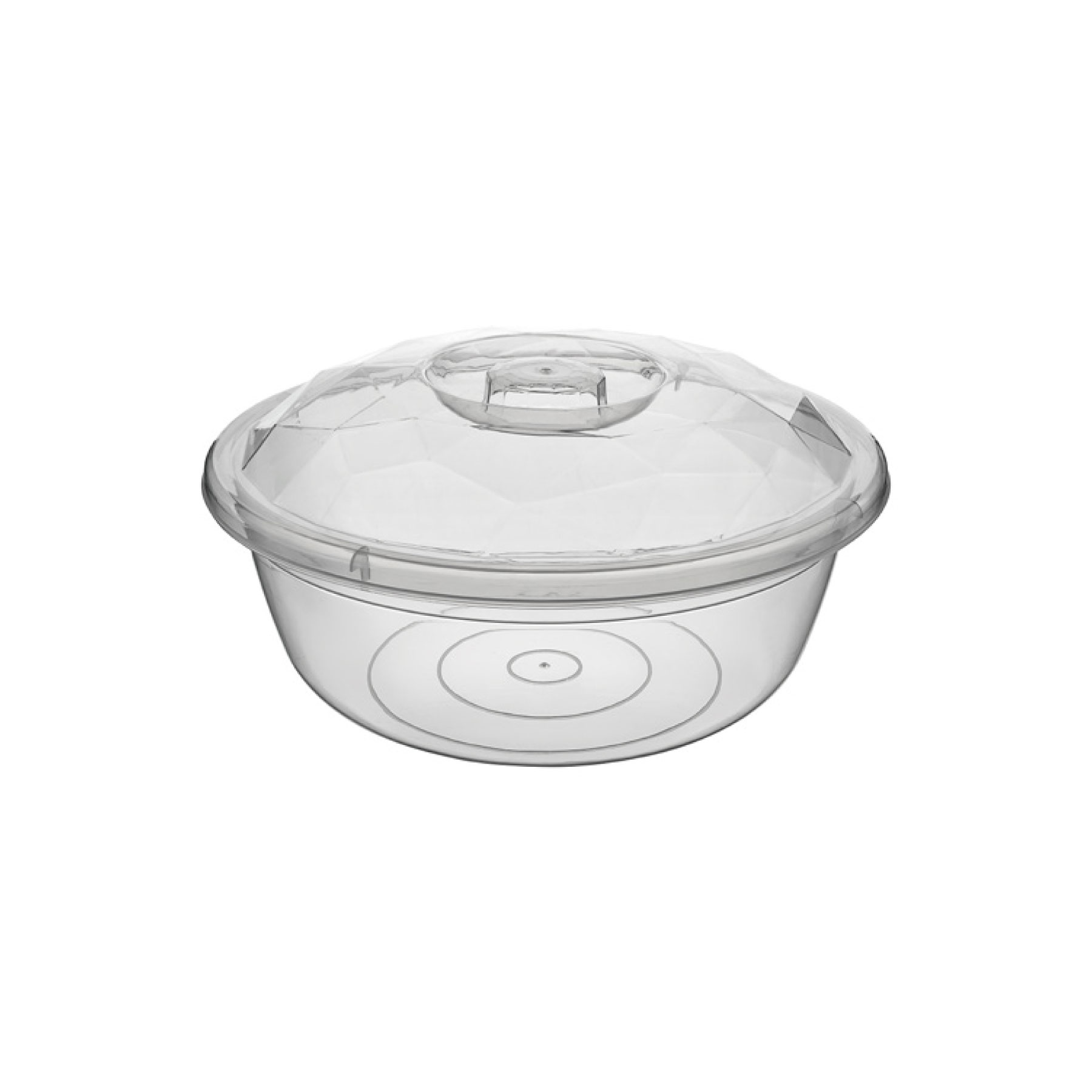 QS033 1 No Şeffaf Prizma Hamur Leğeni – 5 Lt